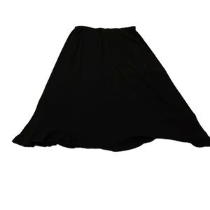 Women’s Long Black Rayon Maxi Skirt. Size L